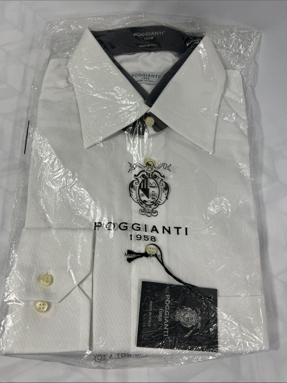Men’s Italian White Dress Shirt
